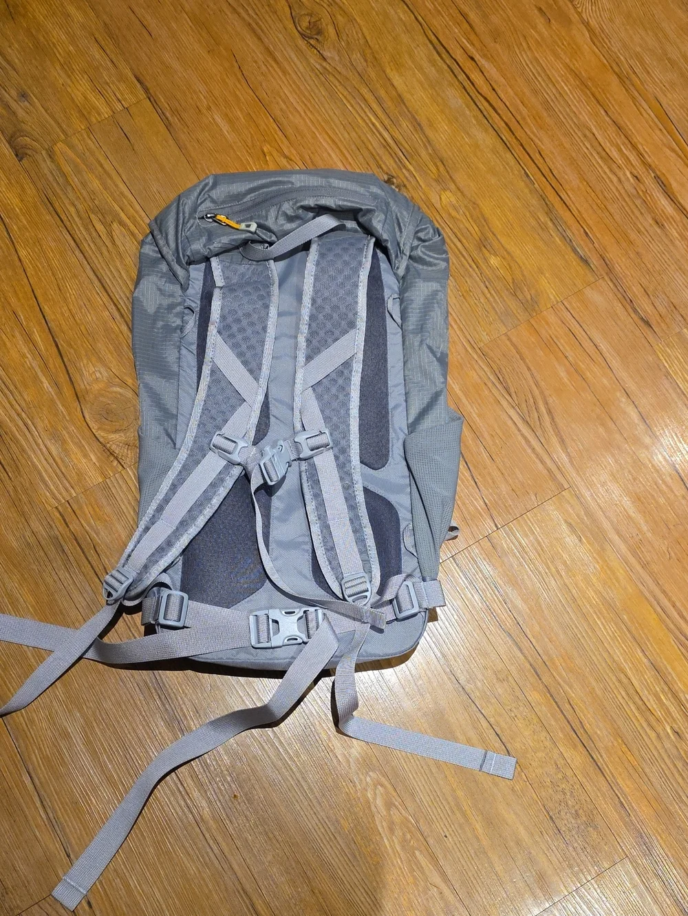 REI Gray Backpack with Yellow Logo Accents Flash 22